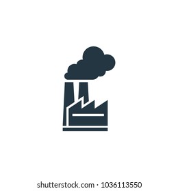 Factory icon. Simple element illustration. Factory symbol design template. Can be used for web and mobile UI.