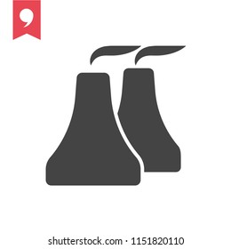 Factory icon. Simple element illustration. Factory symbol design template. Can be used for web and mobile UI.