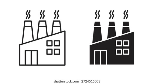 Factory icon in simple flat trend modern graphic design abstract logotype element