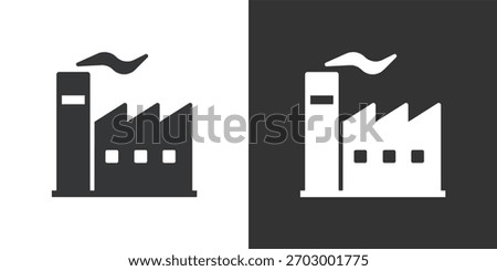 Factory icon. Solid glyph series icon