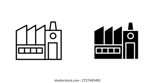 Factory icon symbol logo graphic design element. EPS10