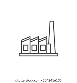 Factory icon Symbol mark in filled style