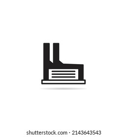factory icon and symbol vector illustration