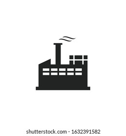 Factory Icon template color editable. Factory symbol vector sign isolated for graphic and web design.