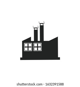 Factory Icon template color editable. Factory symbol vector sign isolated for graphic and web design.