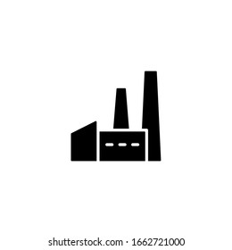 Factory icon template. Vector illustration