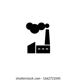 Factory icon template. Vector illustration