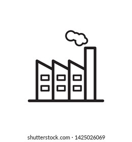 Factory icon trendy design template