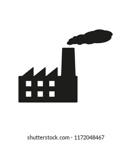 factory icon in trendy flat style 