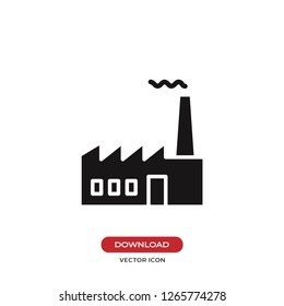 Factory icon vector