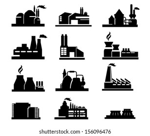 factory icon vector