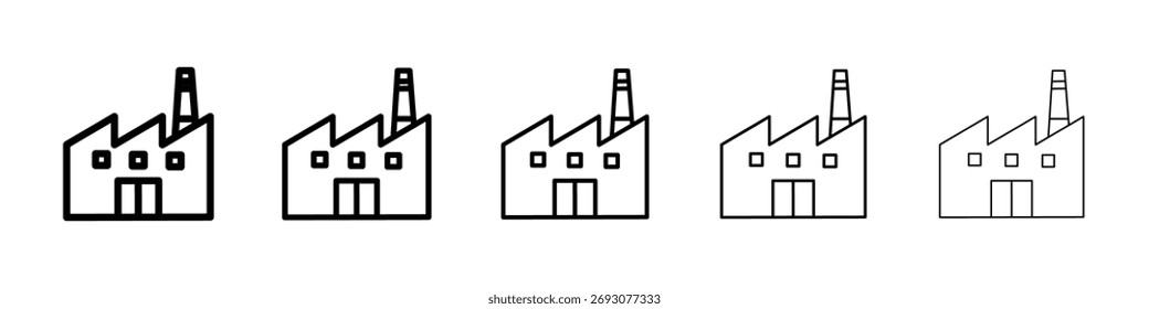 Factory icon Vector Art Illustration