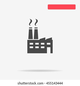 Factory icon. Vector concept illustration for design.