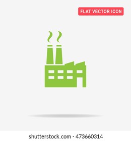Factory icon. Vector concept illustration for design.
