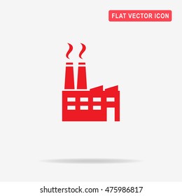Factory icon. Vector concept illustration for design.