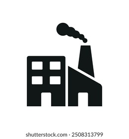 Icono de fábrica Plantillas de diseño de Vector gráfico de concepto simple y moderno