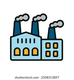 Factory icon vector design templates simple and modern concept graphic