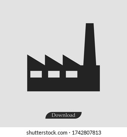 Factory icon vector eps 10