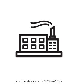 factory icon vector eps trendy design template logo signage illustration clip art