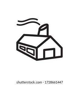 factory icon vector eps trendy design template logo signage illustration clip art