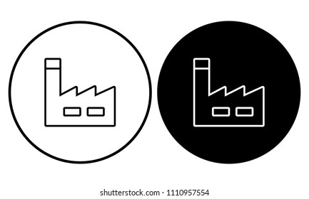 Factory icon. Vector illustration