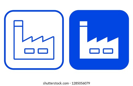 Factory icon. Vector illustration