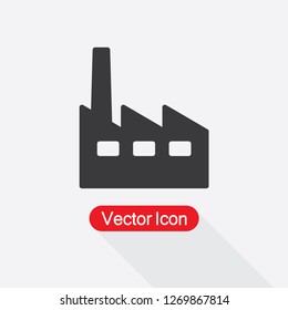Factory Icon Vector Illustration Eps10 - Shutterstock ID 1269867814