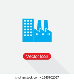 Factory Icon Vector Illustration Eps10
