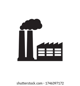 Icono de fábrica. Icono vectorial de la industria.