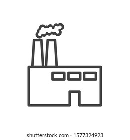 Factory icon vector illustration logo template for many purpose. Isolated on white background.