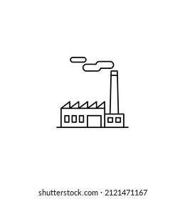 Factory icon vector illustration logo template factory, industrial icon vector template