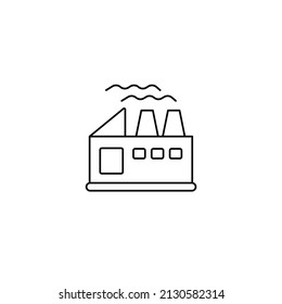 Factory icon vector illustration logo template factory, industrial icon vector template