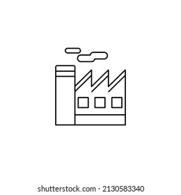Icono de fábrica ilustraciones vectoriales plantilla de logotipo fábrica, icono industrial plantilla vectorial