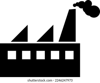 Icono de fábrica ilustraciones vectoriales plantilla de logotipo en fondo blanco..eps
