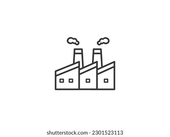 Plantilla de logotipo de Ilustración de iconos de fábrica