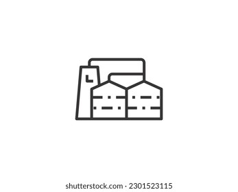 Plantilla de logotipo de Ilustración de iconos de fábrica