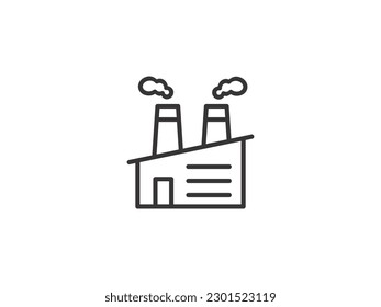 Vorlage für das Fabriksymbol Vektorgrafik-Logo