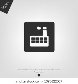 Factory icon. Vector illustration sign