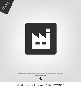 Factory icon. Vector illustration sign