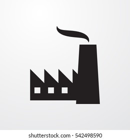 factory icon vector illustration sign symbol