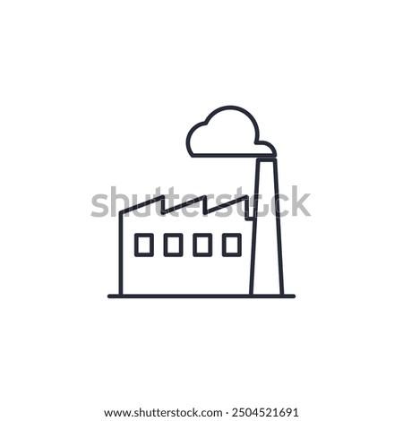 Factory icon vector illustration. Factory symbol isolated on white background