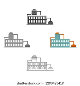Factory icon of vector illustration for web and mobile