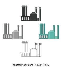 Factory icon of vector illustration for web and mobile