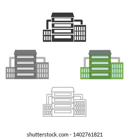 Factory icon of vector illustration for web and mobile