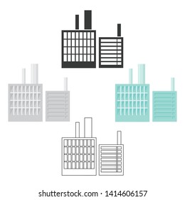 Factory icon of vector illustration for web and mobile