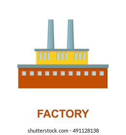 Factory icon of vector illustration for web and mobile