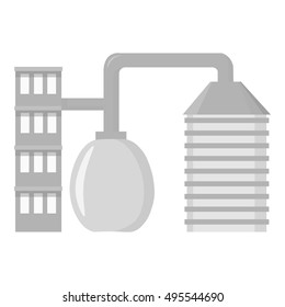 Factory icon of vector illustration for web and mobile