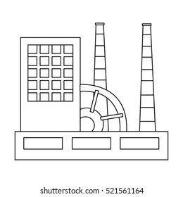 Factory icon of vector illustration for web and mobile