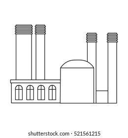 Factory icon of vector illustration for web and mobile