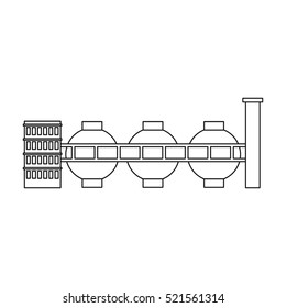 Factory icon of vector illustration for web and mobile